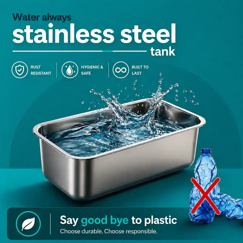 Eureka Forbes stainless steel storage tank