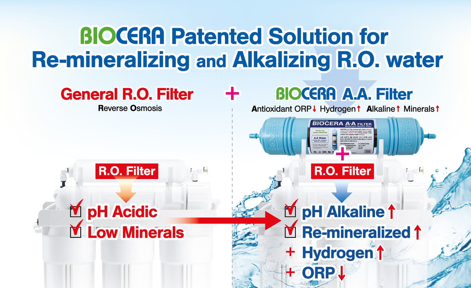How the Biocera A.A. filter remineralises RO water UAE