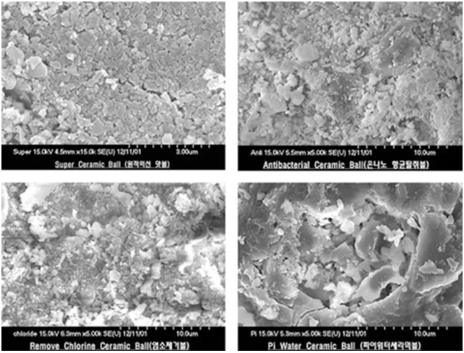 Biocera ceramic ball surface microscope image UAE